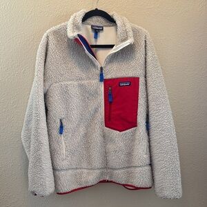 Patagonia Men's Classic Retro-X Jacket Red and Blue